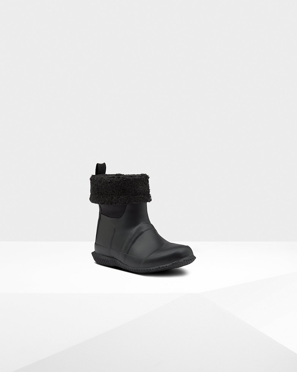 Botas De Neve Hunter Criança Pretas - Original Big Insulated Roll Top Sherpa - 14MZXROEK